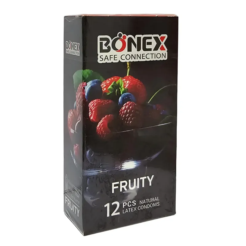 کاندوم بونکس مدل Fruity بسته 12 عددی - تصویر 2