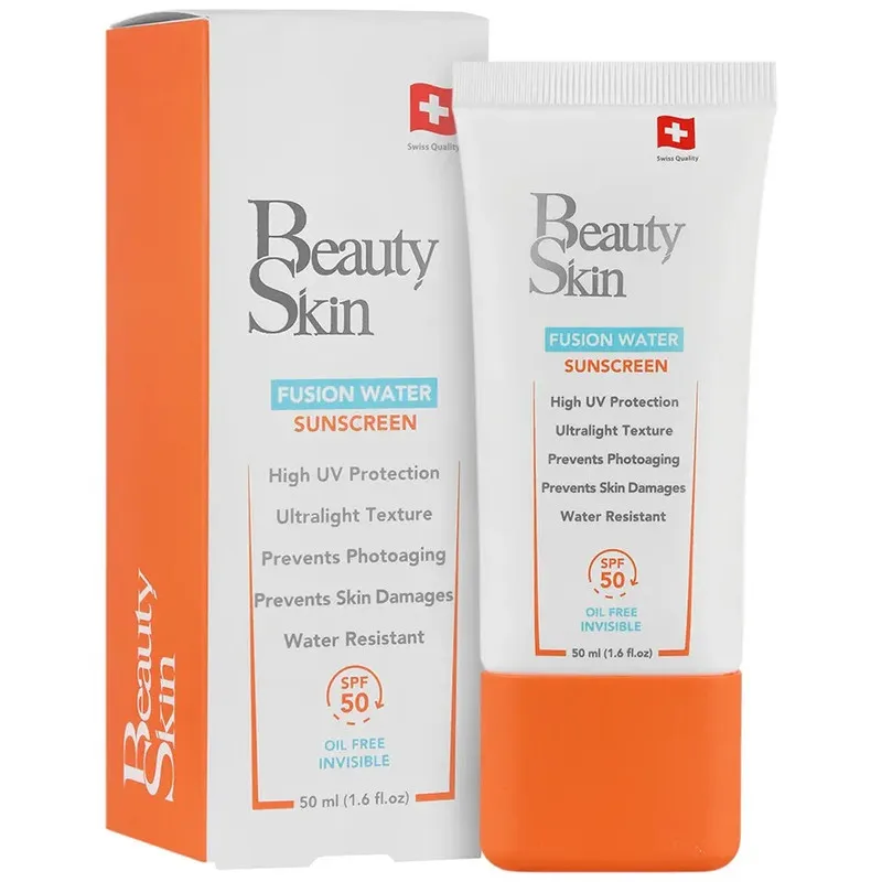 کرم ضد آفتاب بدون رنگ بی اس بیوتی اسکین SPF 50 مدل FW مناسب پوست های چرب حجم 50 میلیلیتر - تصویر 2