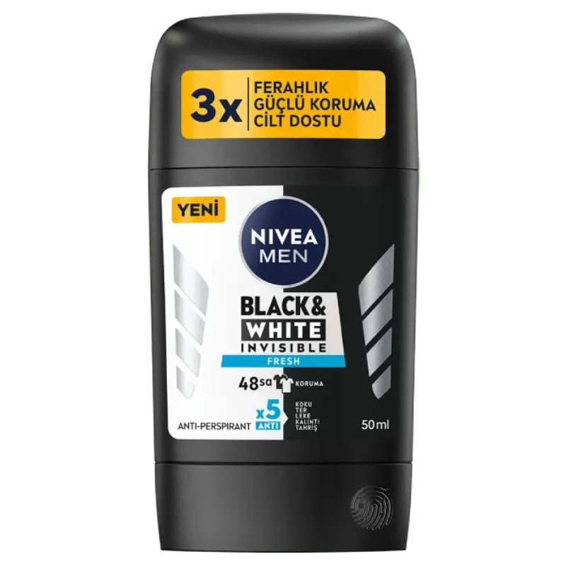 استیک ضد تعریق مردانه نیوآ مدل Black - White Invisible Fresh حجم 50 میلی لیتر - تصویر 2