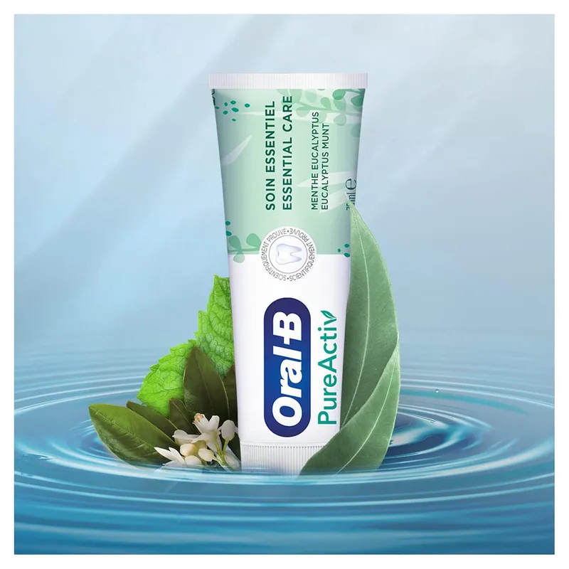 خمیردندان اورال-بی مدل PureActiv حجم 75 میلی لیتر - تصویر 3