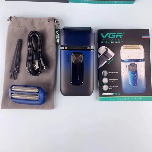 ماشین اصلاح موی صورت شارژی وی جی ار مدل V362 - تصویر 2