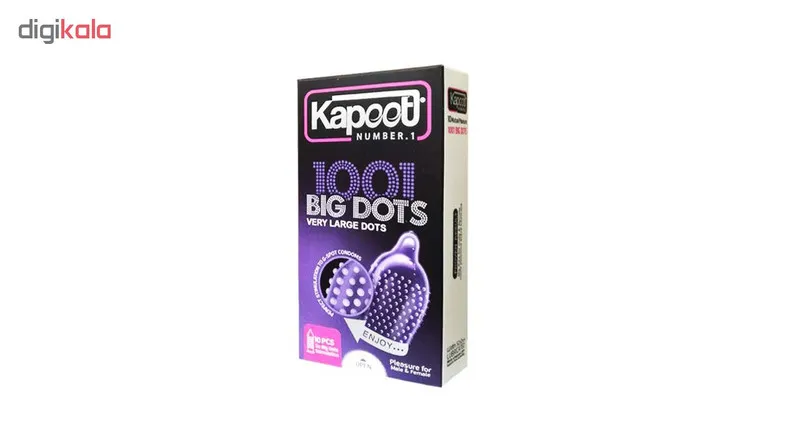 کاندوم کاپوت مدل BIG DOTS بسته 10 عددی - تصویر 2