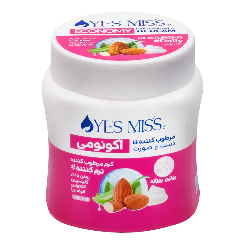 کرم مرطوب کننده دست و صورت یس میس مدل 01 مناسب انواع پوست حجم 240 میلی لیتر - تصویر 3