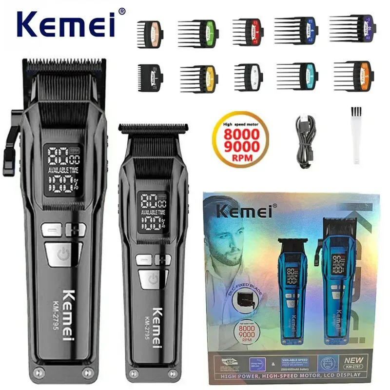 ماشین اصلاح موی سر و صورت کیمی مدل KM-2797 بسته 2 عددی - تصویر 3
