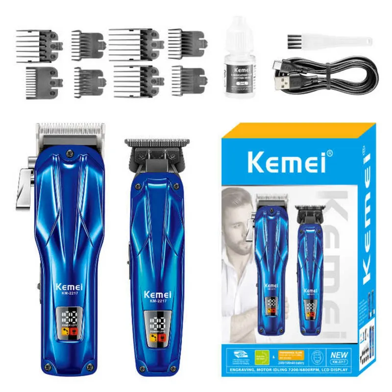 ماشین اصلاح موی سر و صورت کیمی مدل KM-2217 بسته 2 عددی - تصویر 3