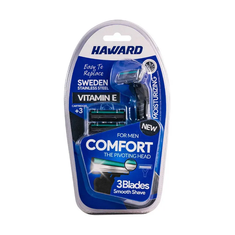 خود تراش هاوارد مدل comfort  به همراه تیغ یدک بسته 3 عددی - تصویر 2