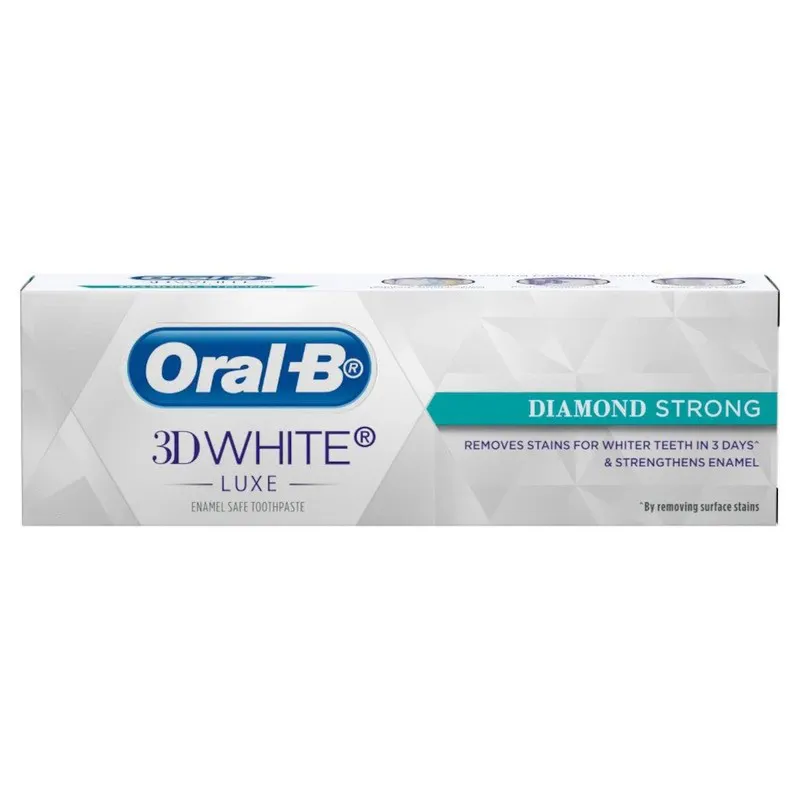 خمیر دندان اورال-بی سری 3D WHITE LUXE مدل Diamond Strong حجم 160 میلی لیتر - تصویر 2