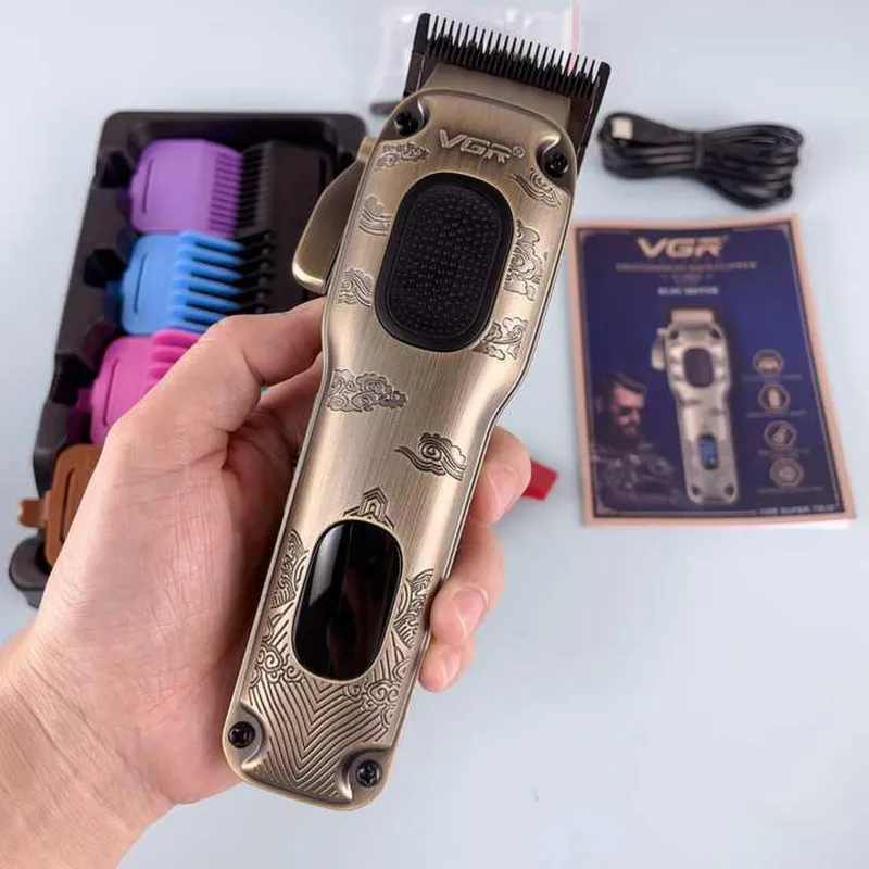 ماشین اصلاح موی سر و صورت وی جی ار شارژی مدل V-027 - تصویر 3