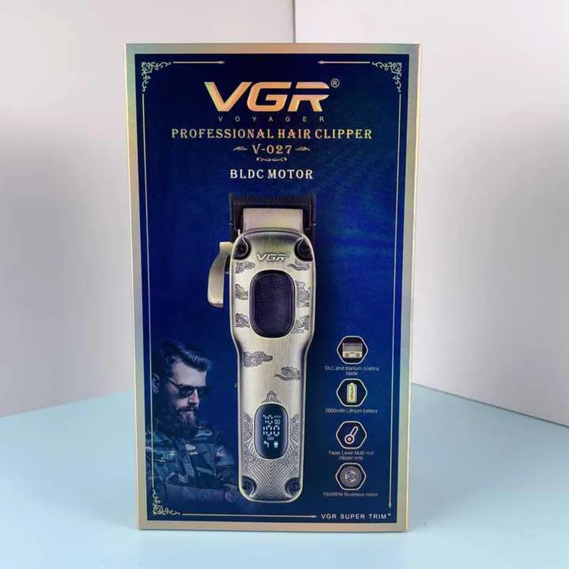 ماشین اصلاح موی سر و صورت وی جی ار شارژی مدل V-027 - تصویر 4