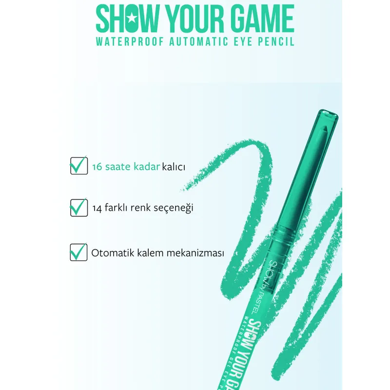 مداد چشم پاستل مدل SHOW YOUR GAME شماره 411 - تصویر 5
