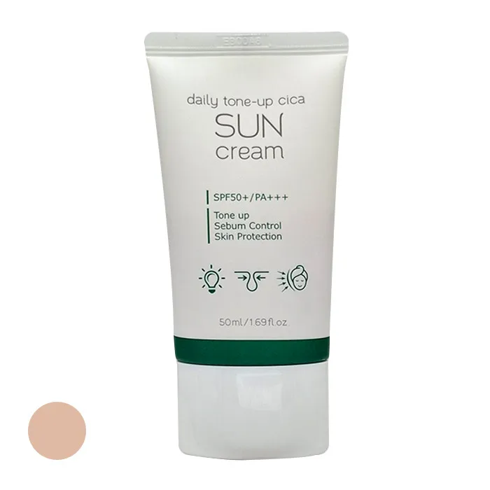 کرم ضد آفتاب رنگی پرتی SPF 50 مدل تون آپ مناسب انواع پوست حجم 50 میلیلیتر