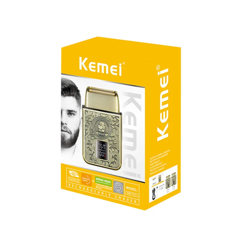 ست ماشین اصلاح موی صورت و بدن شارژی کیمی مدل KM-T101 - تصویر 2