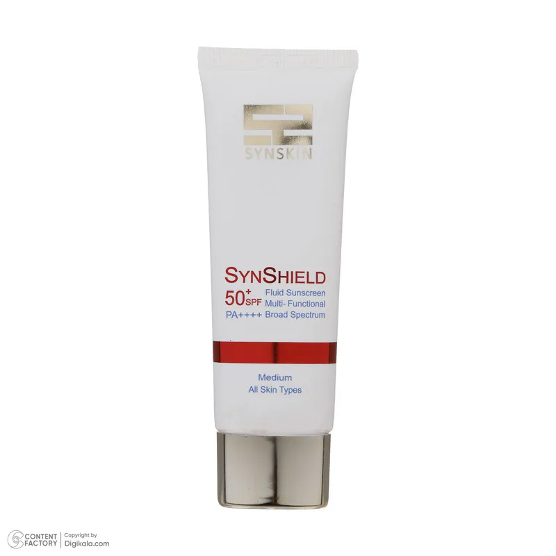 فلوئید ضد آفتاب رنگی ساین اسکین SPF 50 مدل Syn shield مناسب انواع پوست وزن 50 گرم - تصویر 6