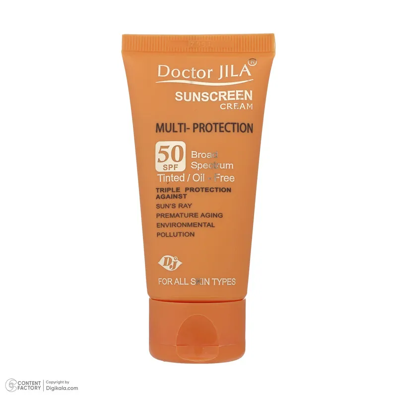 کرم ضد آفتاب رنگی دکتر ژیلا SPF 50 مدل Multi-Protection ‌مناسب انواع پوست‌ وزن 50 گرم - تصویر 3