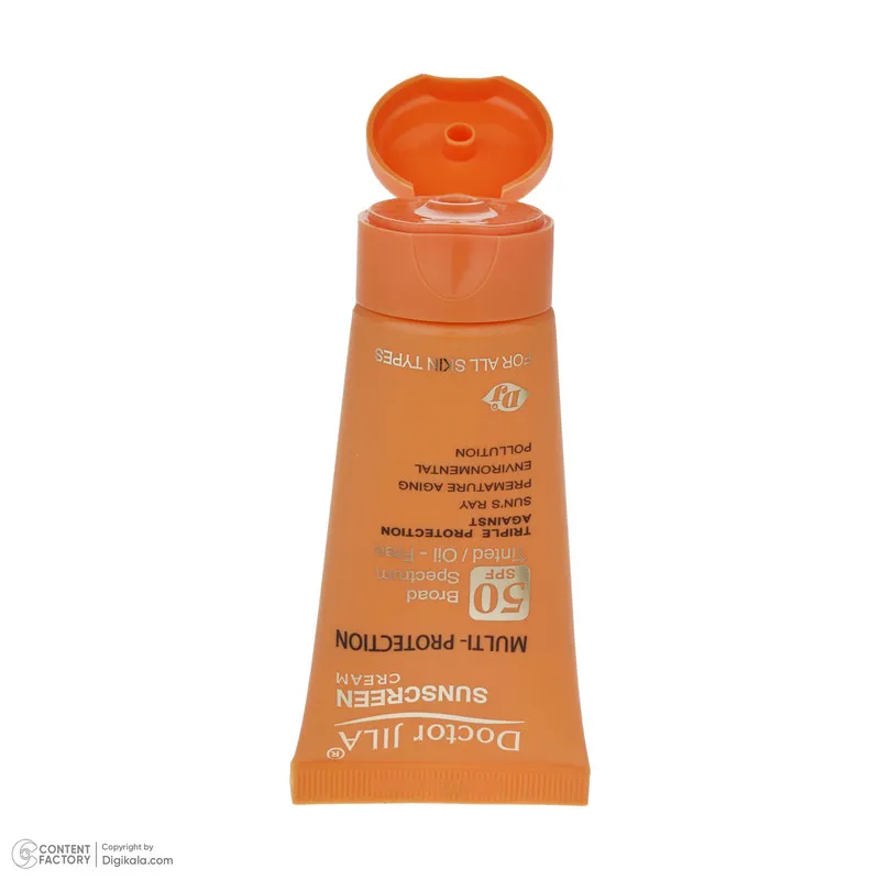 کرم ضد آفتاب رنگی دکتر ژیلا SPF 50 مدل Multi-Protection ‌مناسب انواع پوست‌ وزن 50 گرم - تصویر 5