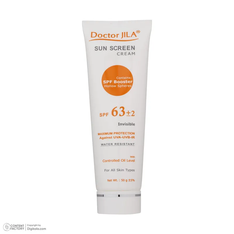 کرم ضد آفتاب بدون رنگ دکتر ژیلا SPF 63 مدل Maximum Protection مناسب انواع پوست وزن 50 گرم - تصویر 5