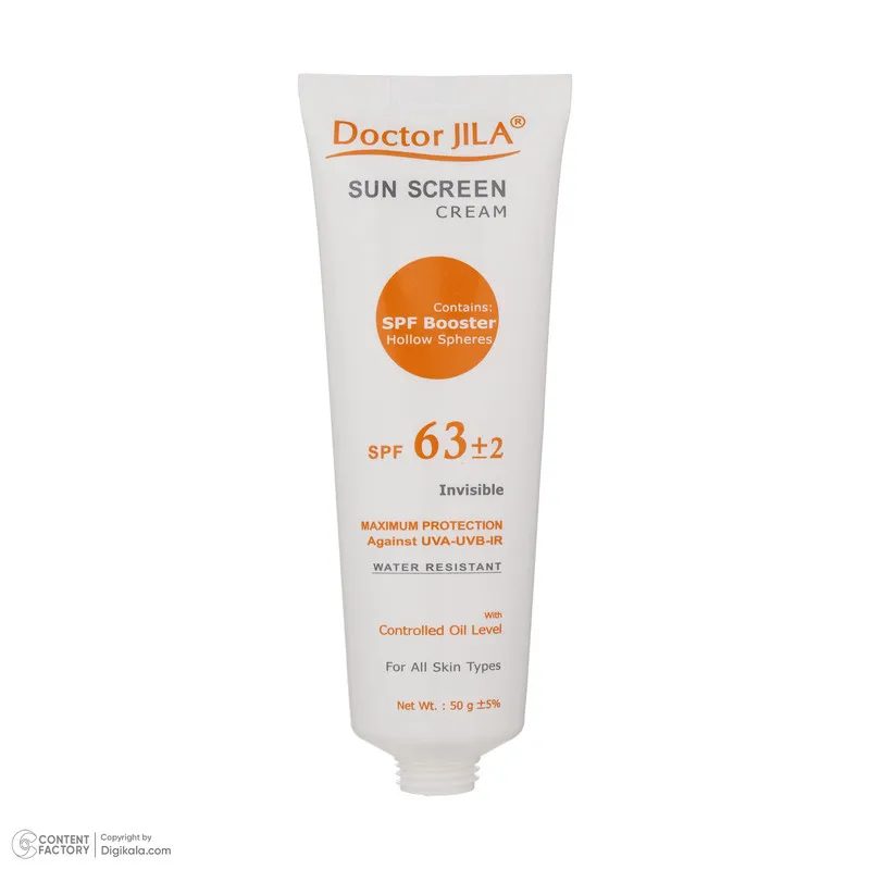کرم ضد آفتاب بدون رنگ دکتر ژیلا SPF 63 مدل Maximum Protection مناسب انواع پوست وزن 50 گرم - تصویر 6
