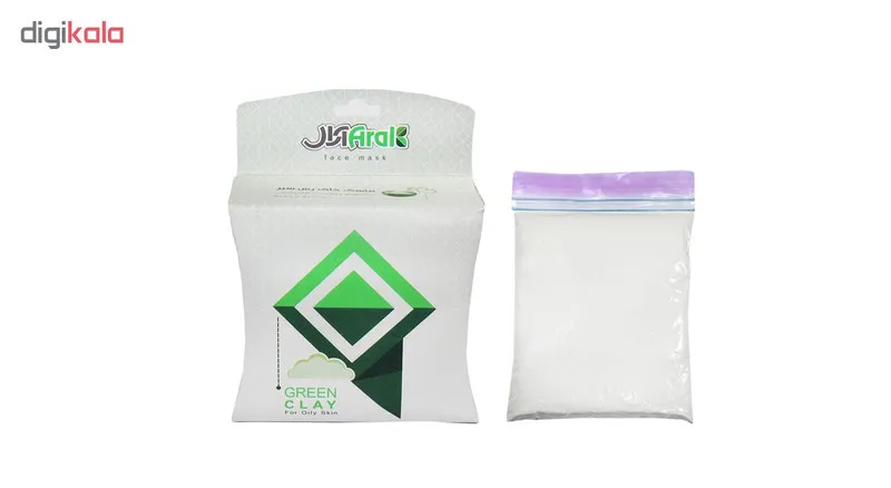 ماسک صورت آرال مدل Green clay وزن 250 گرم - تصویر 2