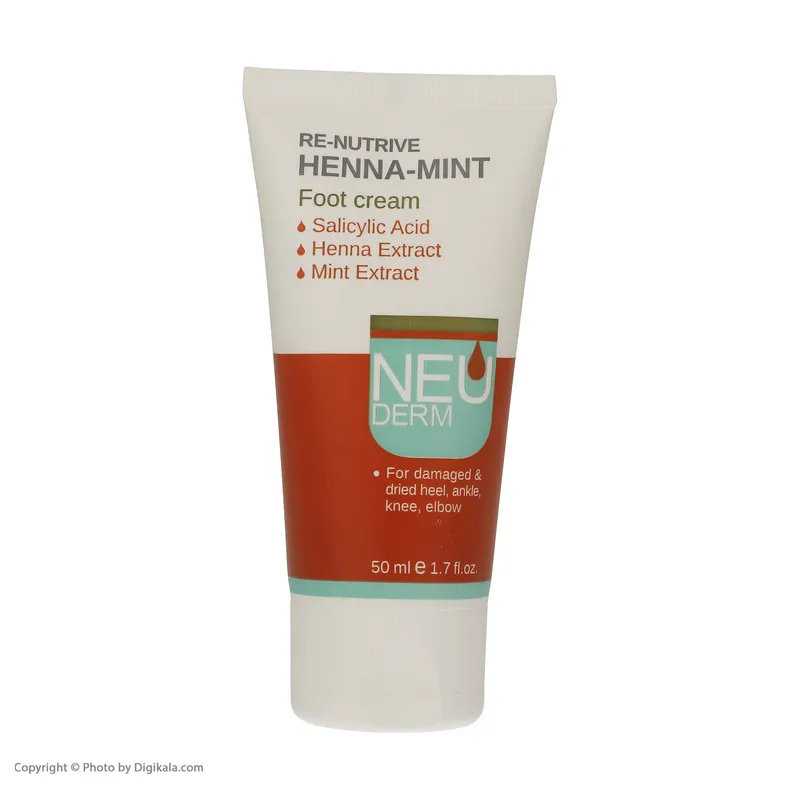 کرم ترک پا نئودرم مدل Henna-Mint حجم 50 میلی لیتر - تصویر 4