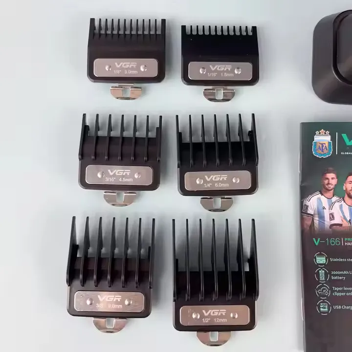 ماشین اصلاح مو سر و صورت شارژی وی جی ار مدل v166 - تصویر 2