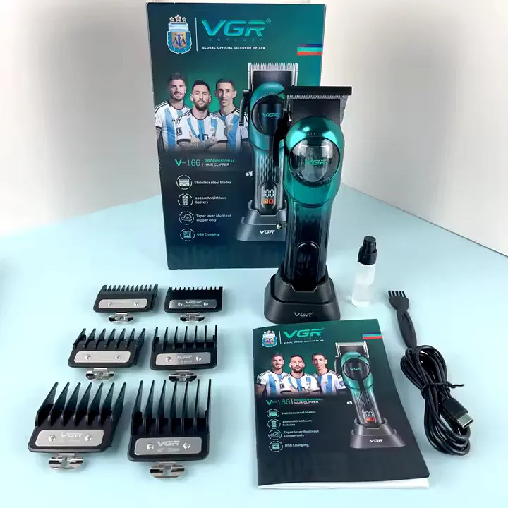 ماشین اصلاح مو سر و صورت شارژی وی جی ار مدل v166 - تصویر 3