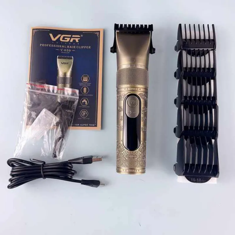 ماشین اصلاح موی سر و صورت شارژی وی جی ار مدل V-659 - تصویر 3