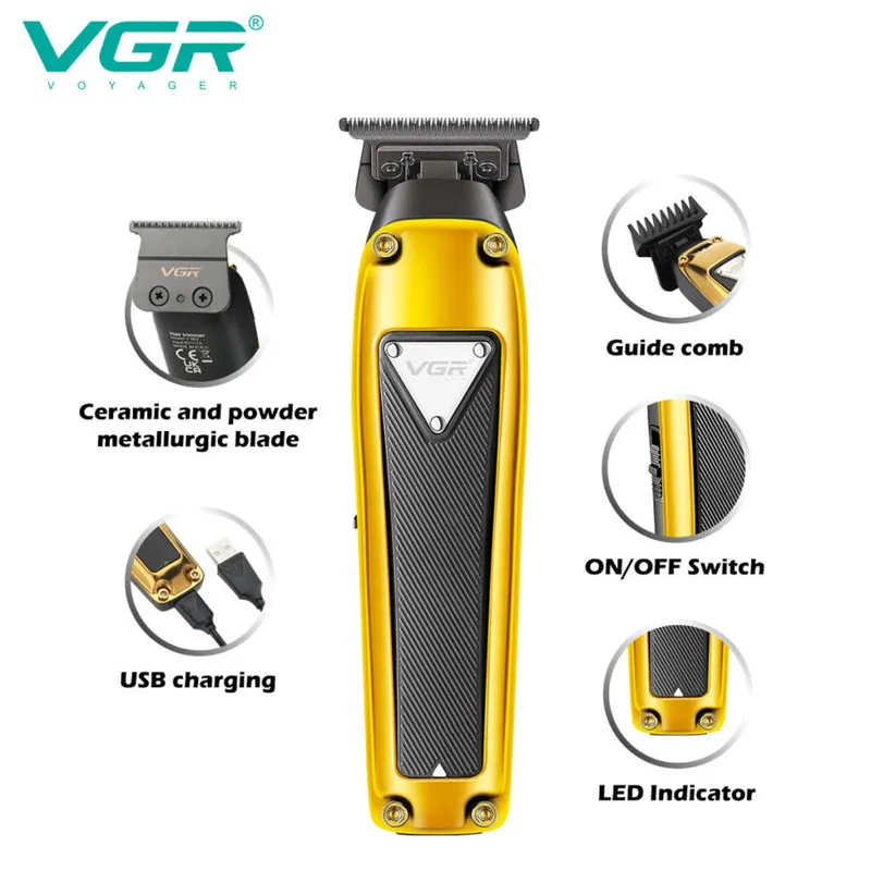 ماشین اصلاح موی سر و صورت وی جی ار مدل V-907 - تصویر 3