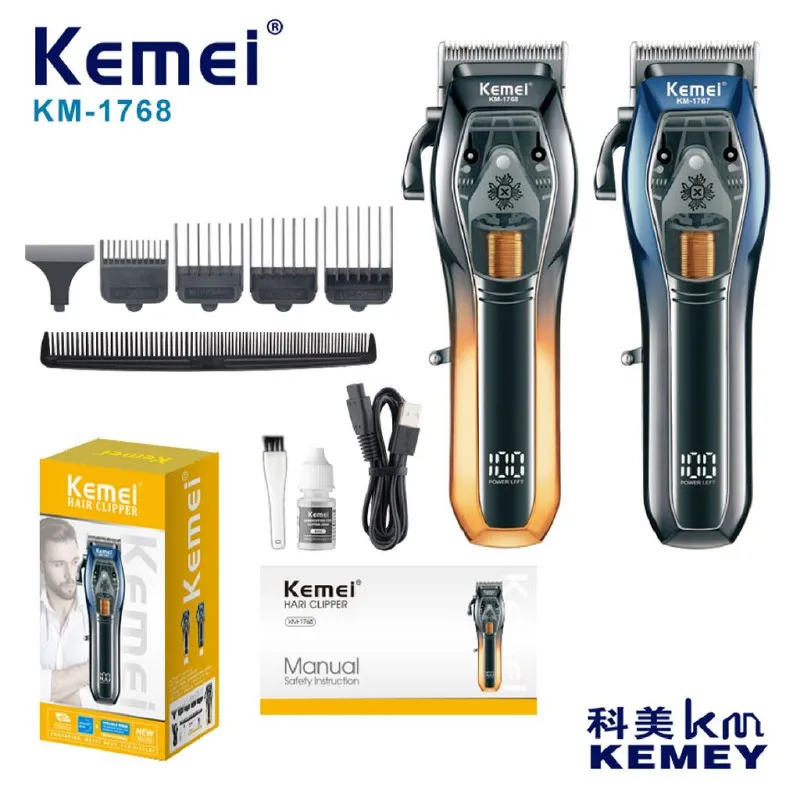 ماشین اصلاح موی سر و صورت شارژی کیمی مدل KM-1768 - تصویر 4
