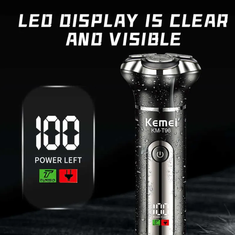 ست ماشین اصلاح موی صورت و بدن شارژی کیمی مدل KM-T96 - تصویر 5