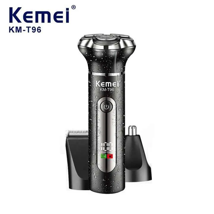 ست ماشین اصلاح موی صورت و بدن شارژی کیمی مدل KM-T96 - تصویر 6