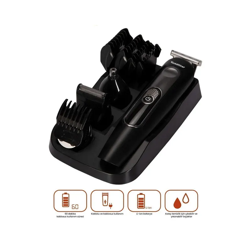 ماشین اصلاح موی سر و صورت گلد استار مدل GS-7004 - تصویر 3