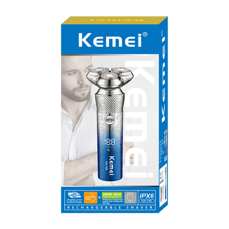 ست ماشین اصلاح موی صورت و بدن شارژی کیمی مدل T-86 - تصویر 4