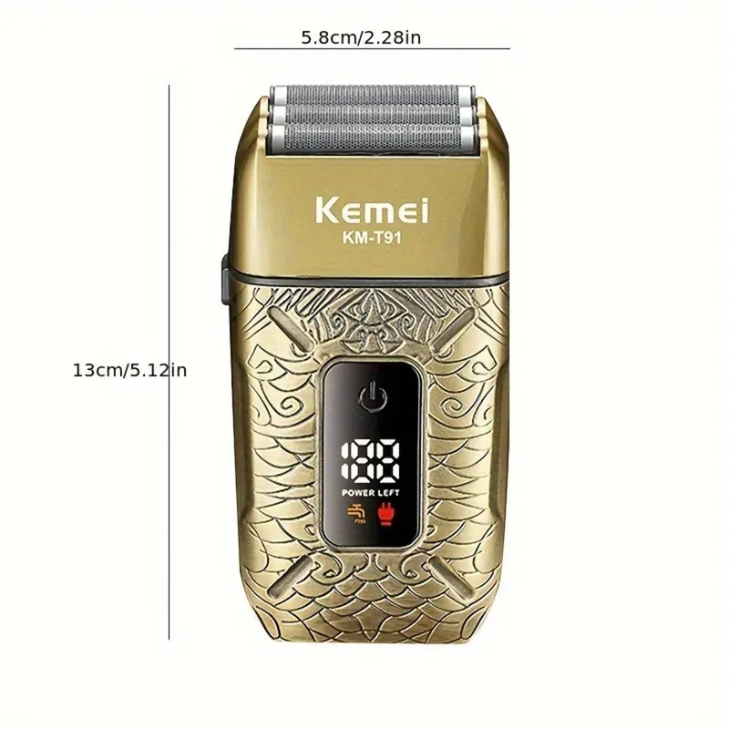 ست ماشین اصلاح موی صورت و بدن کیمی شارژی مدل KM-T91 - تصویر 4