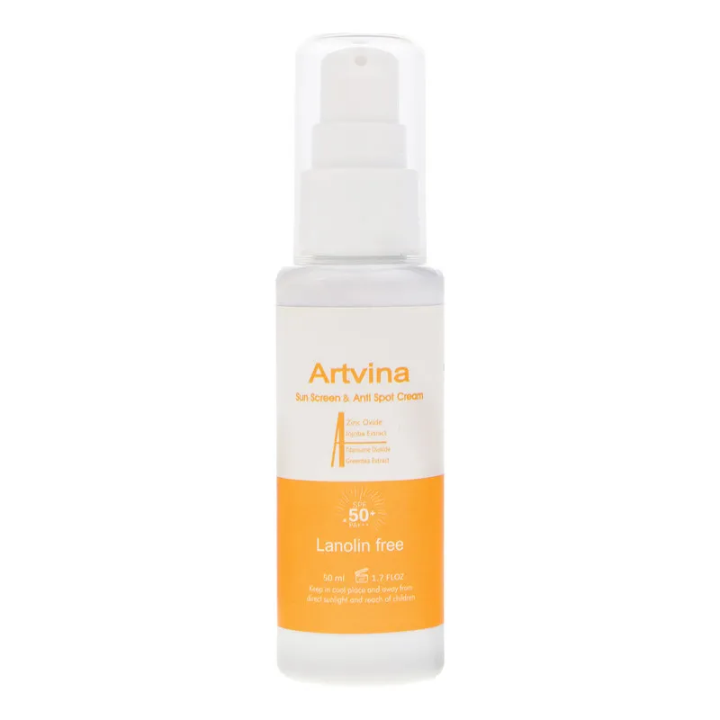 کرم ضد آفتاب بدون رنگ آرت وینا SPF 50 مدل Highly Effective ‌محافظ UVA ،UVB و PA+++، ضد حساسیت، ضد چروک و ضد پیری مناسب انواع پوست‌ حجم 50 میلی‌لیتر - تصویر 2