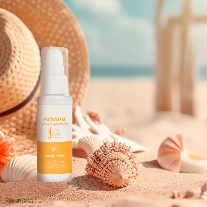 کرم ضد آفتاب بدون رنگ آرت وینا SPF 50 مدل Highly Effective ‌محافظ UVA ،UVB و PA+++، ضد حساسیت، ضد چروک و ضد پیری مناسب انواع پوست‌ حجم 50 میلی‌لیتر - تصویر 3