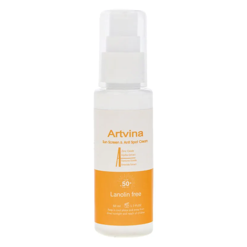 کرم ضد آفتاب رنگی آرت وینا SPF 50 مدل Highly Effective ‌محافظ UVA ،UVB و PA+++، ضد حساسیت، ضد چروک و ضد پیری، مناسب انواع پوست‌ حجم 50 میلی‌لیتر