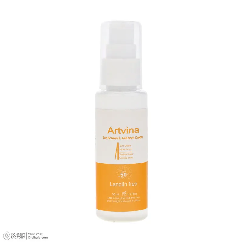 کرم ضد آفتاب رنگی آرت وینا SPF 50 مدل Highly Effective ‌محافظ UVA ،UVB و PA+++، ضد حساسیت، ضد چروک و ضد پیری، مناسب انواع پوست‌ حجم 50 میلی‌لیتر - تصویر 4