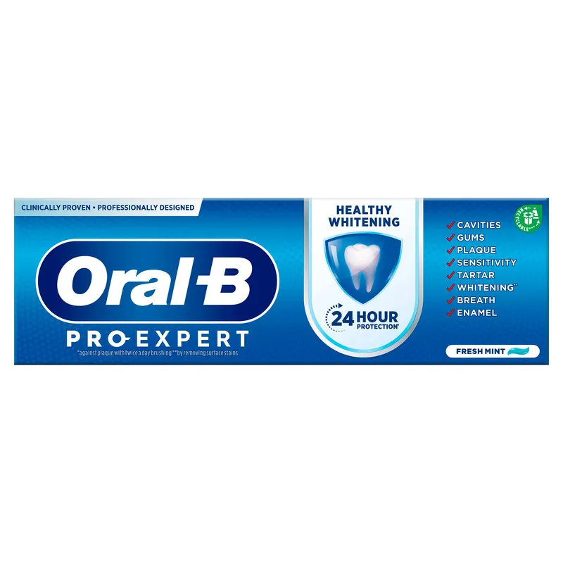 خمیر دندان اورال-بی مدل PRO-EXPERT HEALTHY WHITENING حجم 75 میلی لیتر - تصویر 4