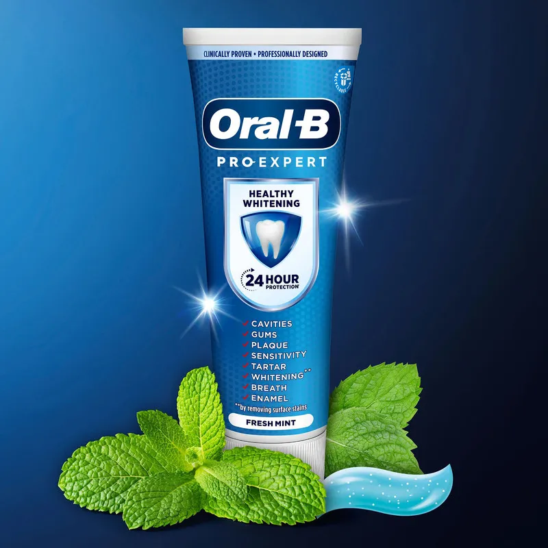 خمیر دندان اورال-بی مدل PRO-EXPERT HEALTHY WHITENING حجم 75 میلی لیتر - تصویر 5