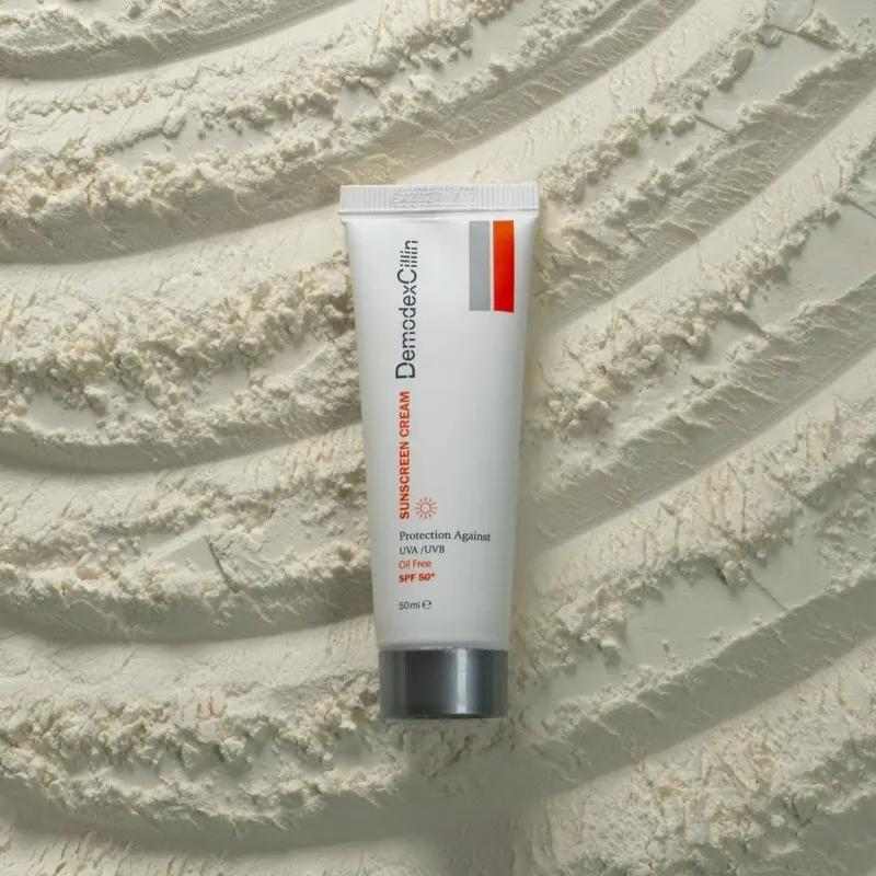 کرم ضد آفتاب بدون رنگ دمودکسیلین SPF 50 مدل SC محافظ UVA ،UVB ‌مناسب پوست‌ چرب حجم 50 میلی‌ لیتر - تصویر 2