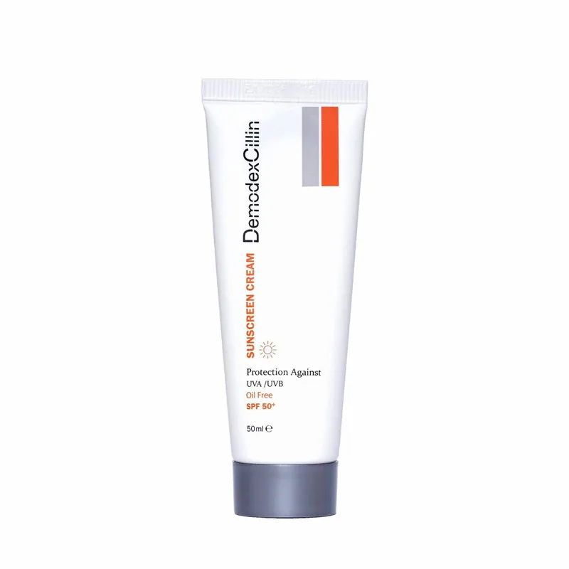 کرم ضد آفتاب بدون رنگ دمودکسیلین SPF 50 مدل SC محافظ UVA ،UVB ‌مناسب پوست‌ چرب حجم 50 میلی‌ لیتر - تصویر 4