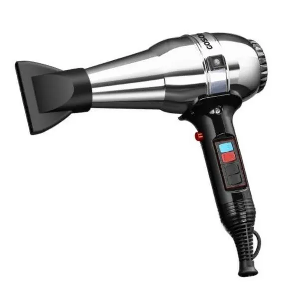 سشوار حرفه‌ای 1600 وات گوسونیک مدل GHD-224، موتور AC، وزن 900 گرم، دارای سری متمرکز‌کننده باریک با ویژگی صاف‌کنندگی - تصویر 3