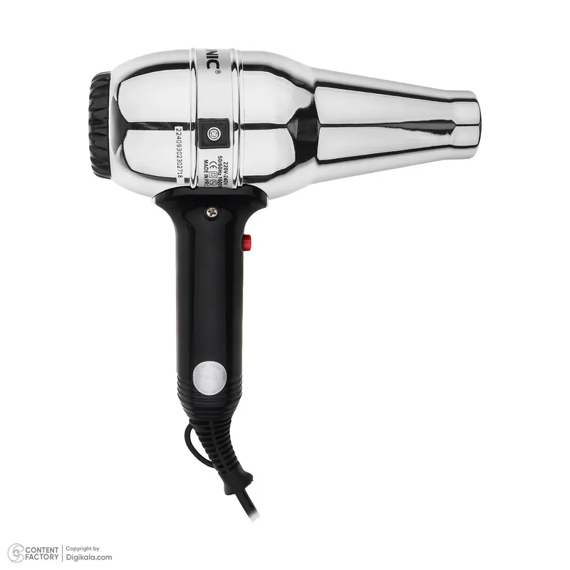 سشوار حرفه‌ای 1600 وات گوسونیک مدل GHD-224، موتور AC، وزن 900 گرم، دارای سری متمرکز‌کننده باریک با ویژگی صاف‌کنندگی - تصویر 5