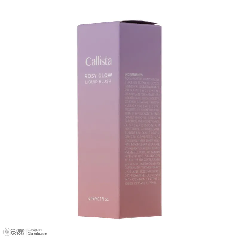 رژگونه مایع کالیستا مدل Rosy Glow شماره 20 - تصویر 5
