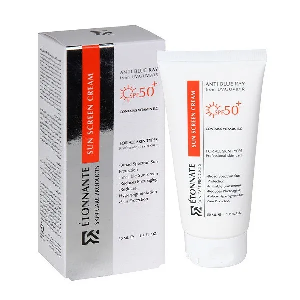 کرم ضد آفتاب  بدون رنگ  ایتونانت  +SPF50  مدل مینرال  محافظ   UVA ،UVB،  ، ضد چروک، مرطوب‌کننده، مناسب انواع پوست حجم 50 میلی‌لیتر - تصویر 2