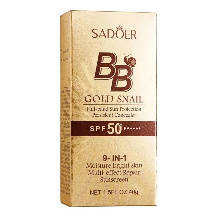 کرم ضدآفتاب رنگی سادور SPF 50 مدل حلزون محافظ UVA و ++++PA آبرسان مناسب انواع پوست حجم 40 میلی لیتر - تصویر 3