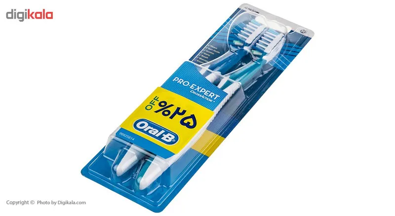 مسواک اورال-بی سری Pro Expert Crossaction مدل All In One با برس متوسط بسته 2 عددی - تصویر 5