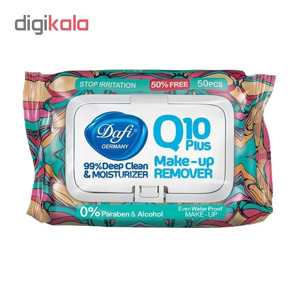 دستمال مرطوب دافی مدل Q10 بسته 50 عددی - تصویر 2