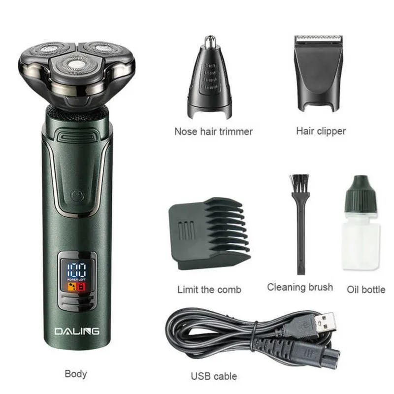 ست ماشین اصلاح موی صورت و بدن شارژی دالینگ مدل dl-9208 - تصویر 5