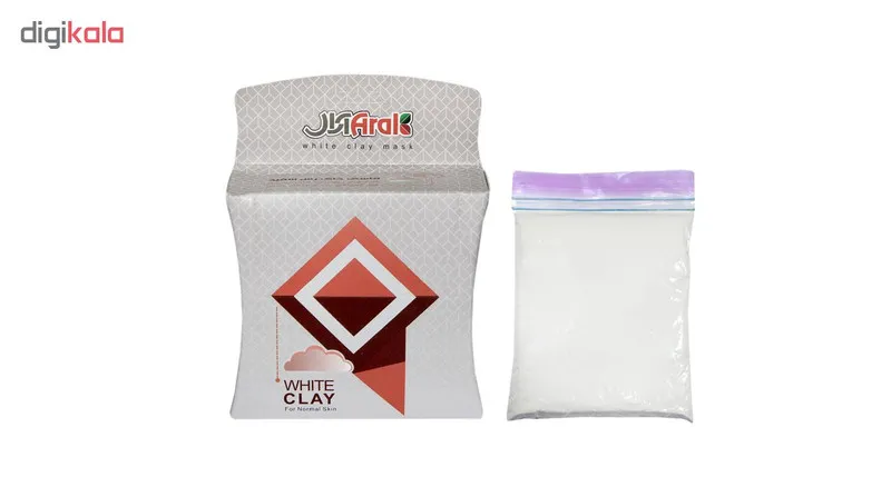 ماسک صورت آرال مدل white clay وزن 250 گرم - تصویر 2